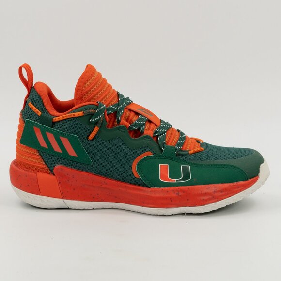 Adidas Dame 7 EXTPLY University of Miami Hurricanes GX3456 Basketball size 6.5 - Picture 1 of 8